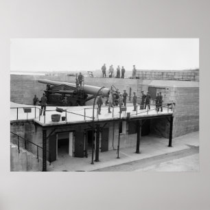 Poster Fort Hamilton Cannon, 1908