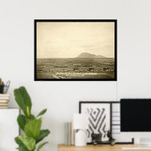 Poster Fort Meade avec Bear Butte SD 1888 (Bureau à domicile)