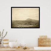 Poster Fort Meade avec Bear Butte SD 1888 (Cuisine)