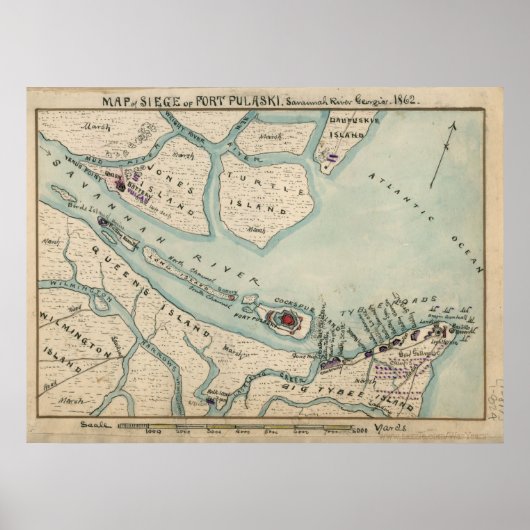 Poster Fort Pulaski (Devant)