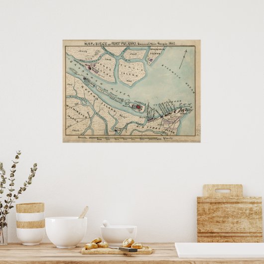 Poster Fort Pulaski (Cuisine)