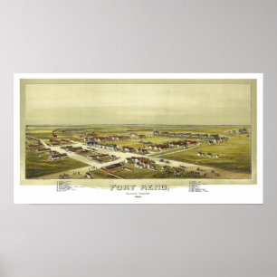 Poster Fort Reno Territoire de l'Oklahoma 1891 Lithograph