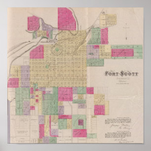 Poster Fort Scott, Comté de Bourbon, Kansas