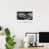 Poster Fort Sumter, Vue intérieure de la batterie à trois (Bureau à domicile)