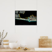 Poster Fort Walton Beach & Destin, poste satellite en Flo (Cuisine)