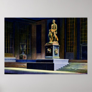 Poster Fort Wayne Indiana Abe Lincoln Statue