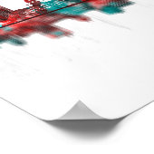 Poster Fort Wayne Indiana Skyline (Coin)