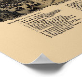 Poster Fort Worth, TX Carte panoramique - 1886 (Coin)