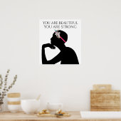 Poster Forte belle femme sm. version (Cuisine)