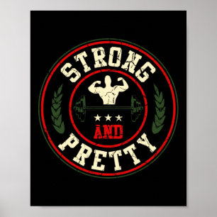 Poster Forte Et Jolie Salle De Sport Entraînement Bodybui