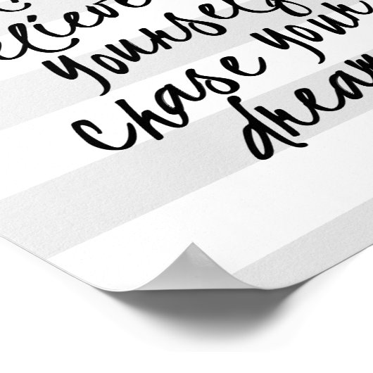 Poster Forte, Soyez Motivationnelle Devis Imprimer (Coin)