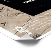 Poster Forteresse étoile Giza Orion (Coin)