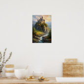 Poster Forteresse médiévale en pierre (Cuisine)