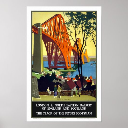 Poster Forth Bridge - Écosse (Devant)