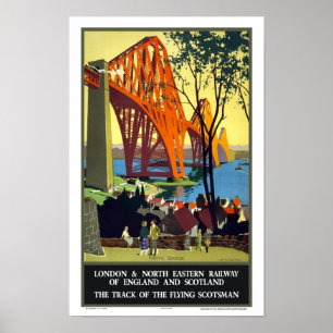 Poster Forth Bridge, Écosse - Vol Scotsman