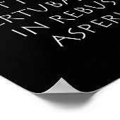 Poster Fortis est non pertubaris in rebus asperis (Coin)