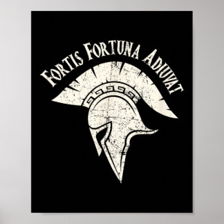 Poster Fortis Fortuna Adiuvat Fortune favorise le tatouag