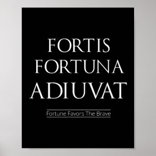 Poster Fortis Fortuna Adiuvat Fortune Privilégie Les Cour