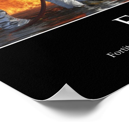 Poster Fortitude : Citation Inspirationnelle (Coin)