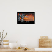 Poster Fortitude : Citation Inspirationnelle (Cuisine)