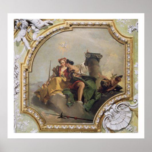 Poster Fortitude et Justice, from the Sala Capitolare (Devant)