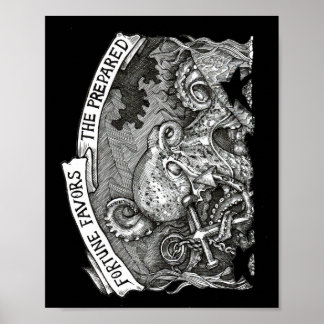Poster Fortune privilégie Les Préparés (Noir)