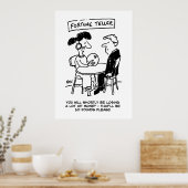 Poster Fortune Teller prédit une perte financière (Cuisine)
