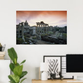 Poster Forum romain à l'aube (Bureau à domicile)