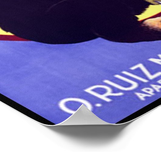 Poster Fosforos El Mono Cigares cubains (Coin)