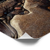 Poster Fossile D'Un Oiseau Extinct Dans Les Rochers - Art (Coin)
