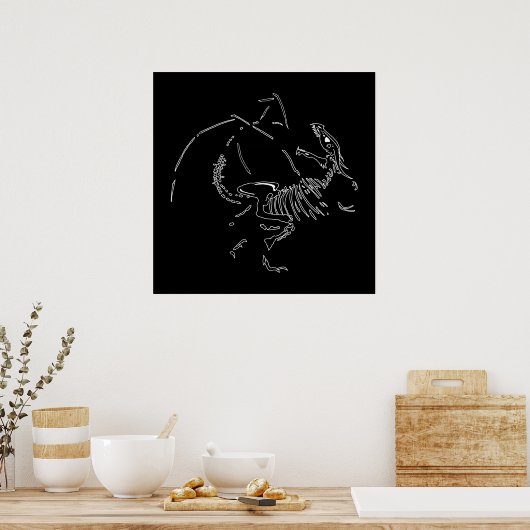 Poster Fossiles dragons (Cuisine)