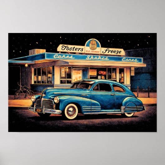 Poster Fosters Freeze et '47 Chevy (Devant)