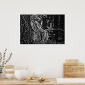 Póster Fotografía en blanco negro Poster de ángele (Cuisine)