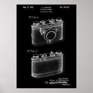 Poster fotografisch camera-octrooi