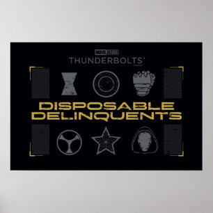 Poster Foudroyants* Délinquants jetables