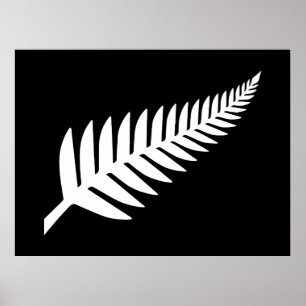 Poster Fougère argentée de Nouvelle-Zélande