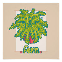 Fougère, Pixel Art