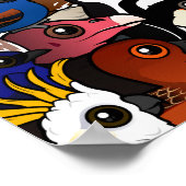 Poster Foule Birdorable (Coin)