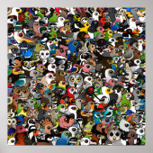 Poster Foule Birdorable (Devant)