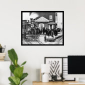 Poster Foule ferroviaire à Hanover Junction, PA 1863 (Bureau à domicile)