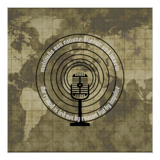 Poster Foule menée par Impulse Latin Quote