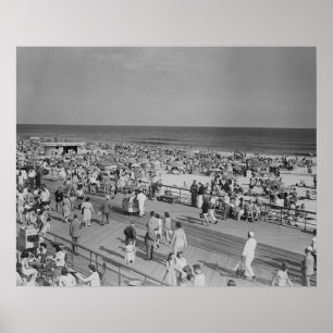 Poster Foule sur la plage