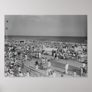 Poster Foule sur la plage