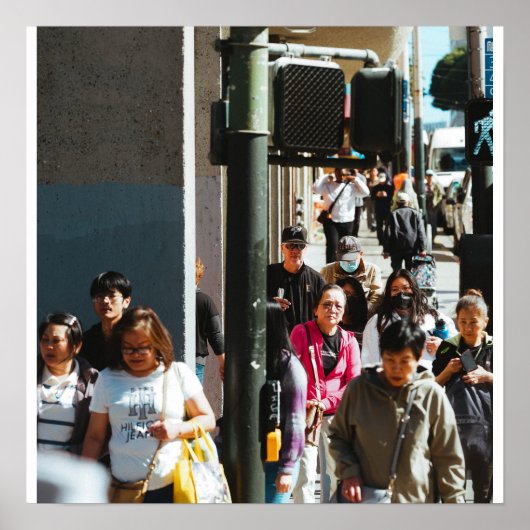 Poster Foule urbaine (Devant)