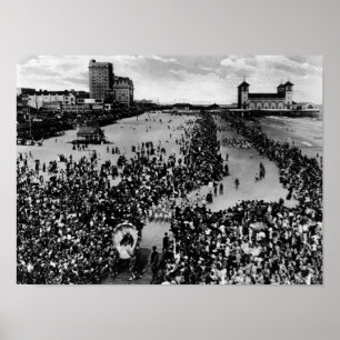 Poster Foules à Atlantic City, NJ Beauty Pagent