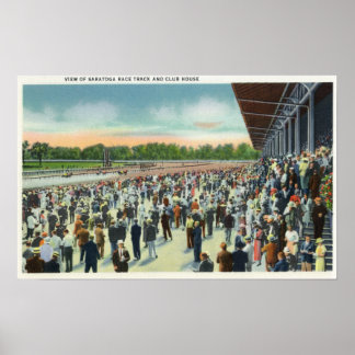 Poster Foules à Saratoga Race Track & Clubhouse