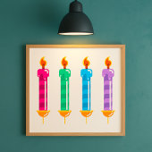 Poster Four Candles