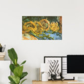 Poster Four Cut Sunflowers par Vincent van Gogh, Art (Bureau à domicile)