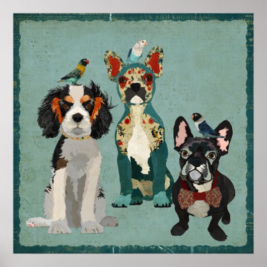 Poster FOUR & FEATHERS Art (Devant)