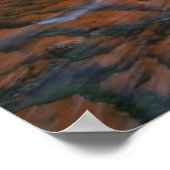 Poster Fourche gauche | Parc national de Zion, Utah (Coin)